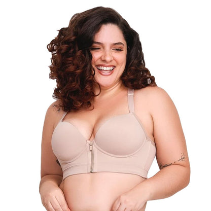 Sutiã Regata Estruturado com Zíper Frontal Vi Lingerie