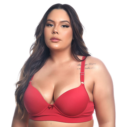 Sutiã Liso com Bojo Plus Size Yully Lingerie