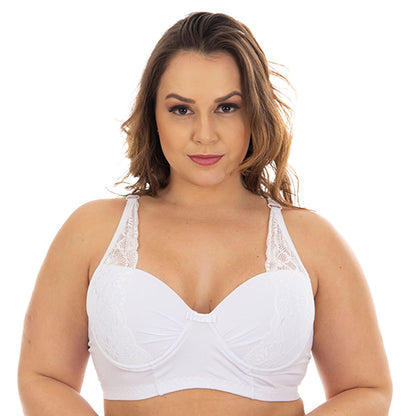 Sutiã Carla com Detalhes em Renda Plus Size Patitex