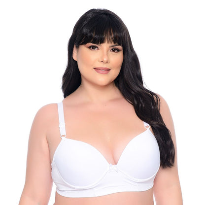 Sutiã Liso com Bojo Plus Size Patitex