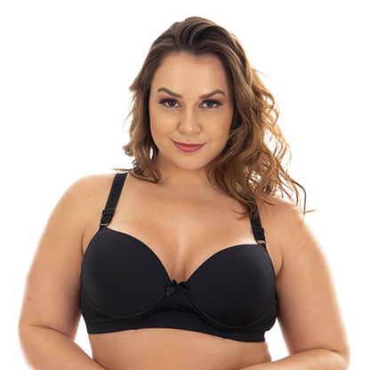 Sutiã Liso com Bojo Plus Size Patitex