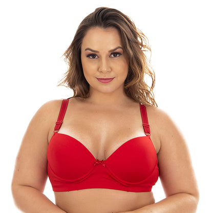 Sutiã Liso com Bojo Plus Size Patitex