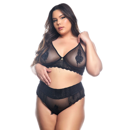 Conjunto Mirna Plus Size em Tule Tallyta Moda Apimentada