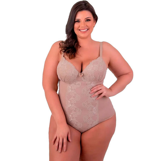 Body Fio Micro Shape e Renda Plus Size Vislumbre