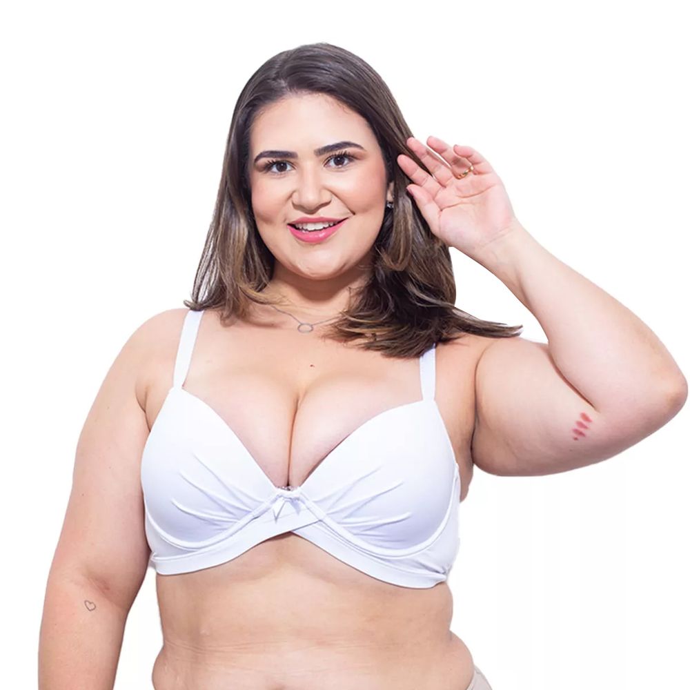 Sutiã com Base Cruzada Plus Size Hot Love