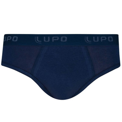 Cueca Modelo Slip Lisa em Algodão Lupo