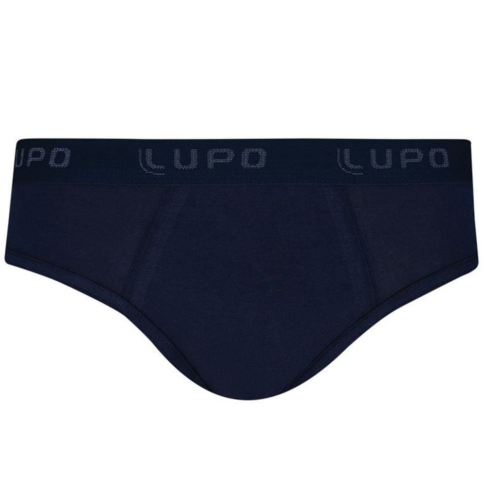 Cueca Modelo Slip Lisa em Algodão Lupo