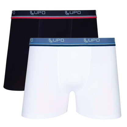 Kit Cueca Boxer em Algodão com 2 Unidades Lupo