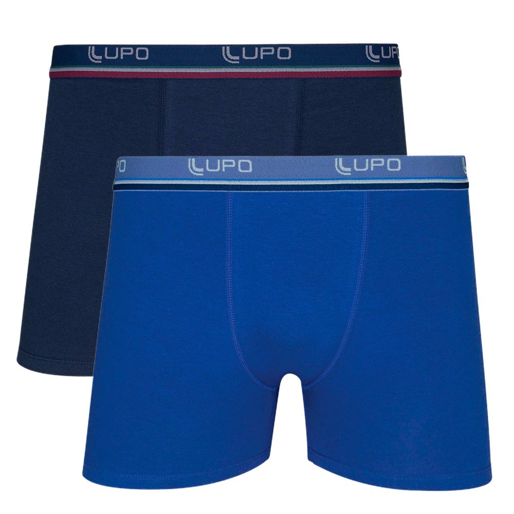 Kit Cueca Boxer em Algodão com 2 Unidades Lupo