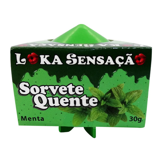 Sorvete Quente Sabor Menta Loka Sensação