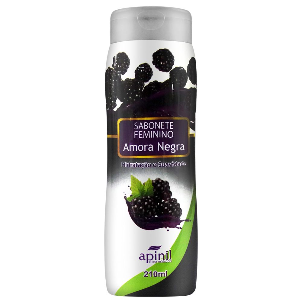 Sabonete Íntimo Líquido Feminino Aroma de Amora Negra 200ml Apinil