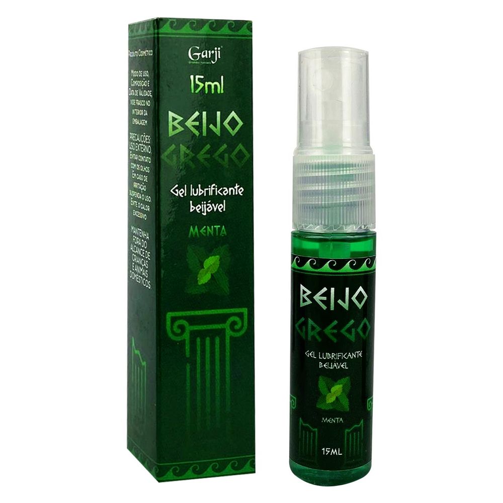 Beijo Grego Óleo Aromatizante Beijável Sabor Menta 15ml Garji