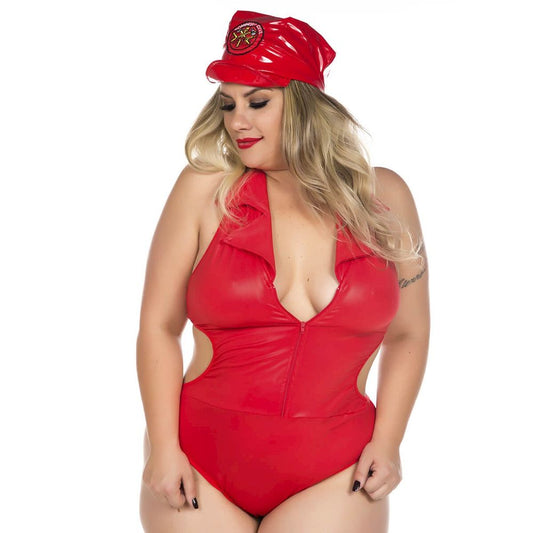 Fantasia Body Bombeira Luxo Plus Size Pimenta Sexy