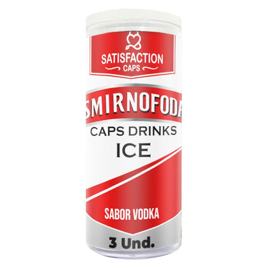 Smirnofoda Bolinha com Óleo para Massagem Corporal Ice 3 Unidades Satisfaction Caps