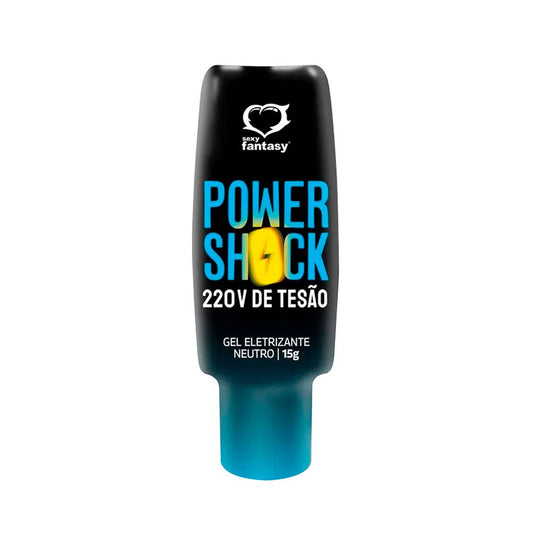 Power Shock 220 V de Tesão Gel Eletrizante Neutro 15g Sexy Fantasy