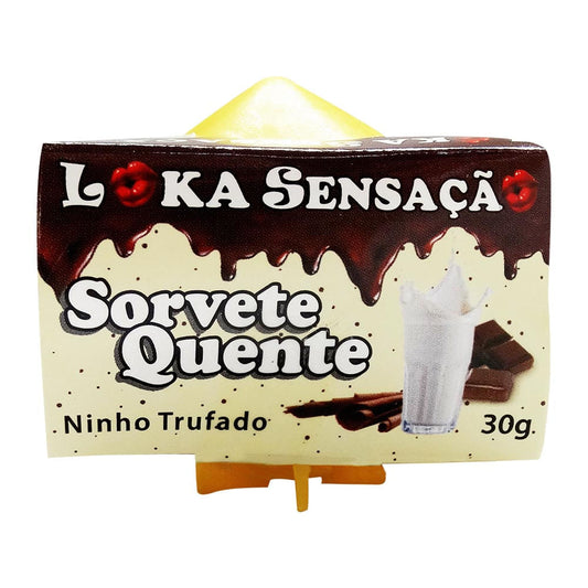 Sorvete Quente Sabor Ninho Trufado 30g Loka Sensação