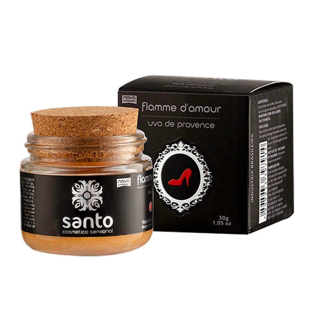 Flamme D'amour Vela Aromática Uva Provence Linha Sado 30g Santo Sexo