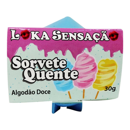 Sorvete Quente Sabor Algodão Doce 30g Loka Sensação