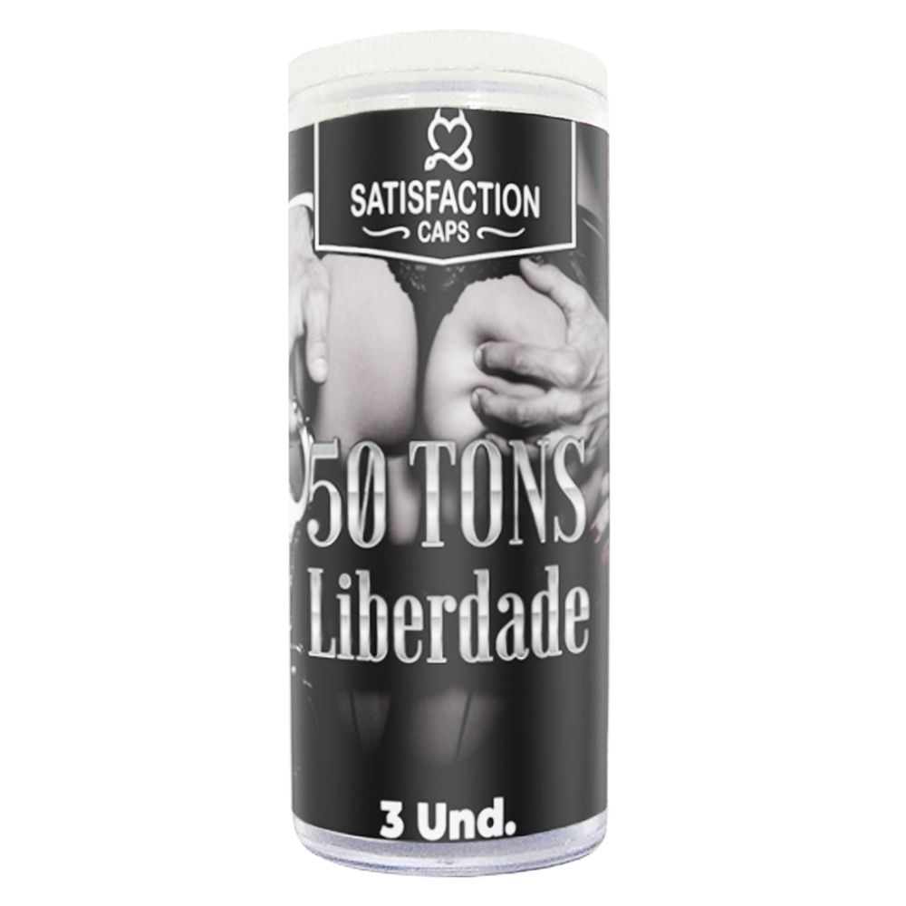 50 Tons de Liberdade Bolinha com Óleo de Massagem Corporal Esquenta e Esfria 3 Unidades Satisfaction