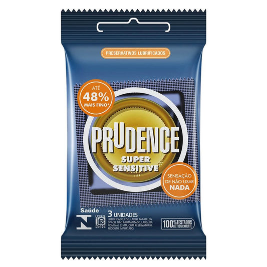 Preservativos Super Sensitive com 3 unidades Prudence