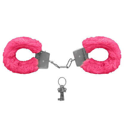 Algema de Metal Pelúcia Revestida Fur Love Cuffs Sexy Import