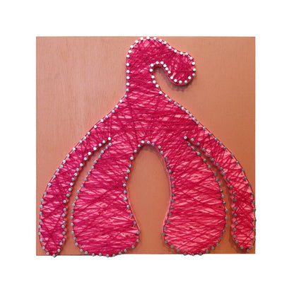 ClitString Quadro em String Art 30cm X 30 cm Meu Clitoris, Minhas Regras