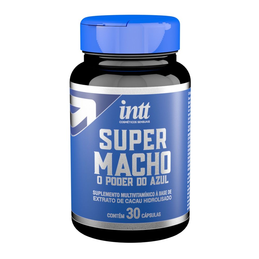 Super Macho O Poder do Azul Cápsulas Potencializador Masculino Intt