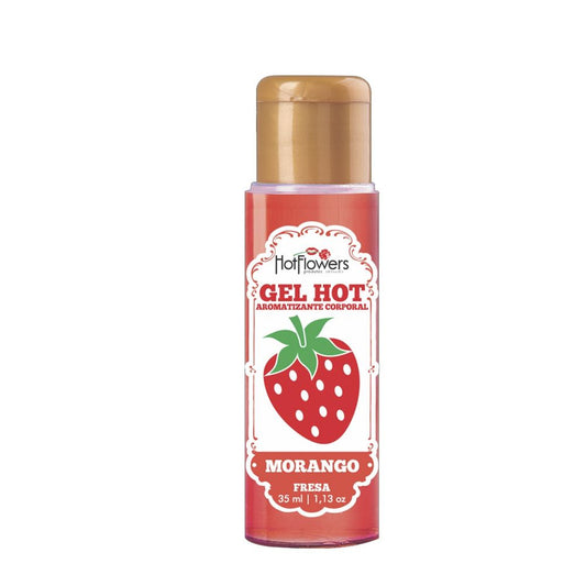 Gel Hot Aromatizante Morango 35ml Hot Flowers