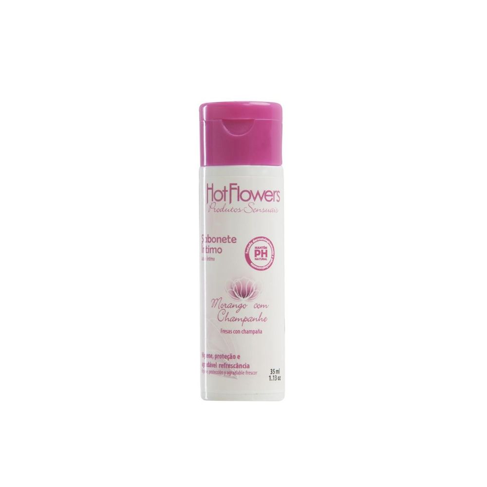 Sabonete Íntimo Morango com Champanhe 35ml Hot Flowers - Miess