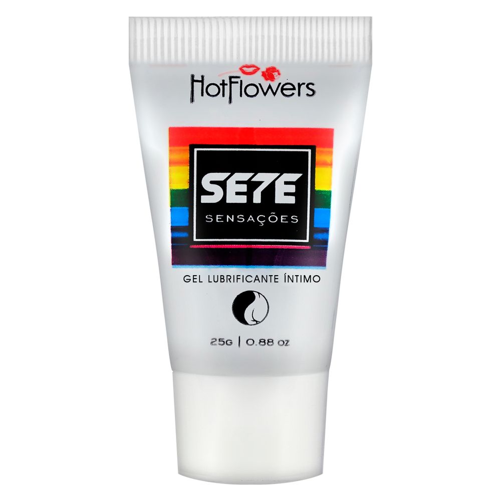 Sete Sensações Lubrificante Íntimo Anal com Ação Dessensibilizante 25g Hot Flowers