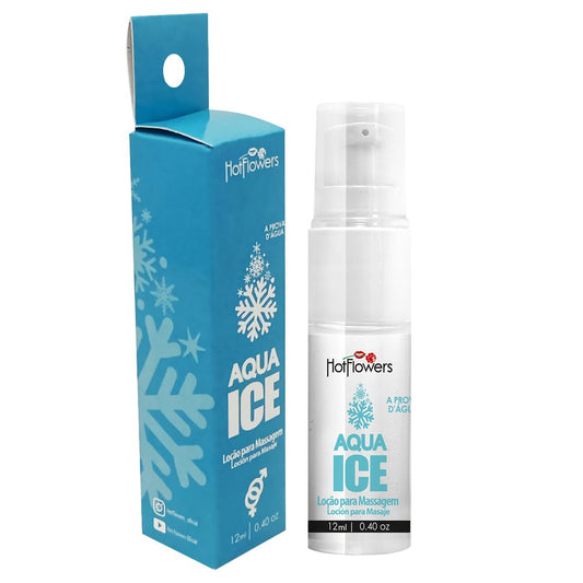 Aqua Ice Loção para Massagem com Silicone 12ml Hot Flowers