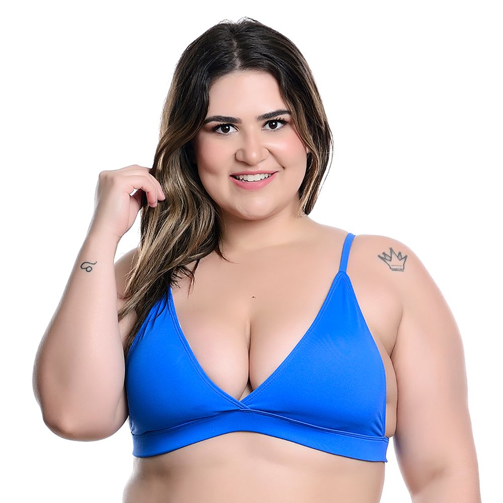 Top Alcinha Regulável em Microfibra Plus Size Hot Love