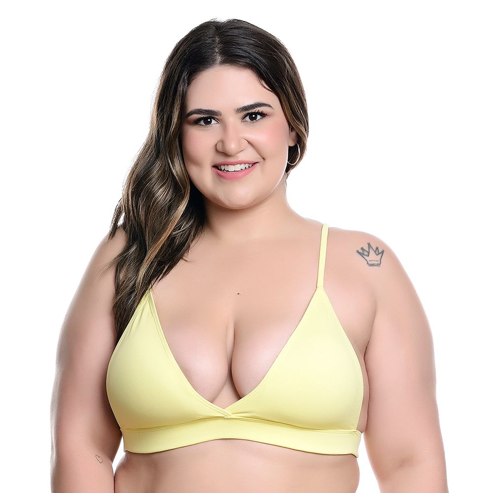 Top Alcinha Regulável em Microfibra Plus Size Hot Love