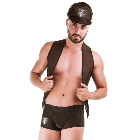 Fantasia Masculina Policial Hot Flowers - Miess