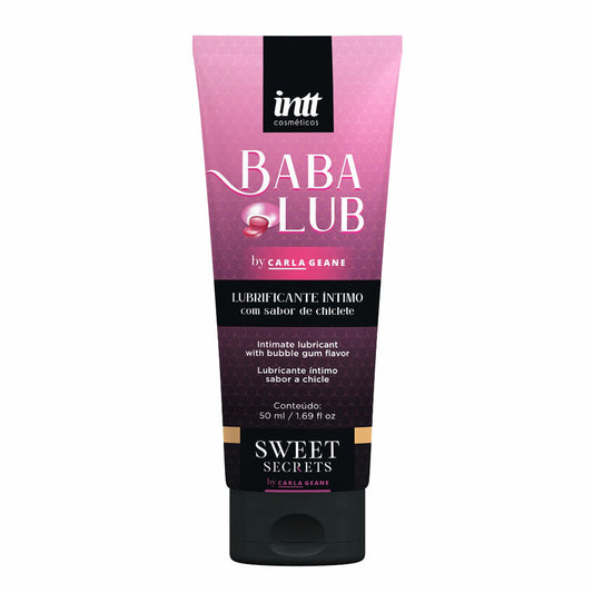 Babalub Lubrificante Beijável à Base d'Água 50ml Linha Sweet Secrets Intt