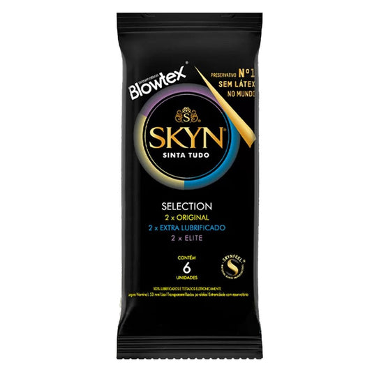 Skyn Selection Preservativo Lubrificado com 6 unidades Blowtex