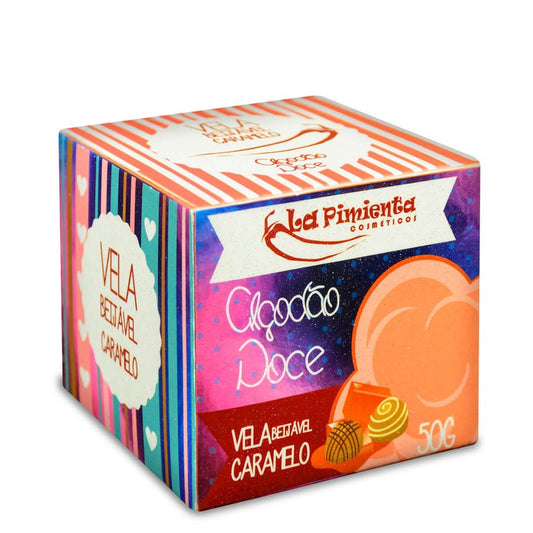 Vela Beijável Algodão Doce para Massagem de Caramelo 50g La Pimienta