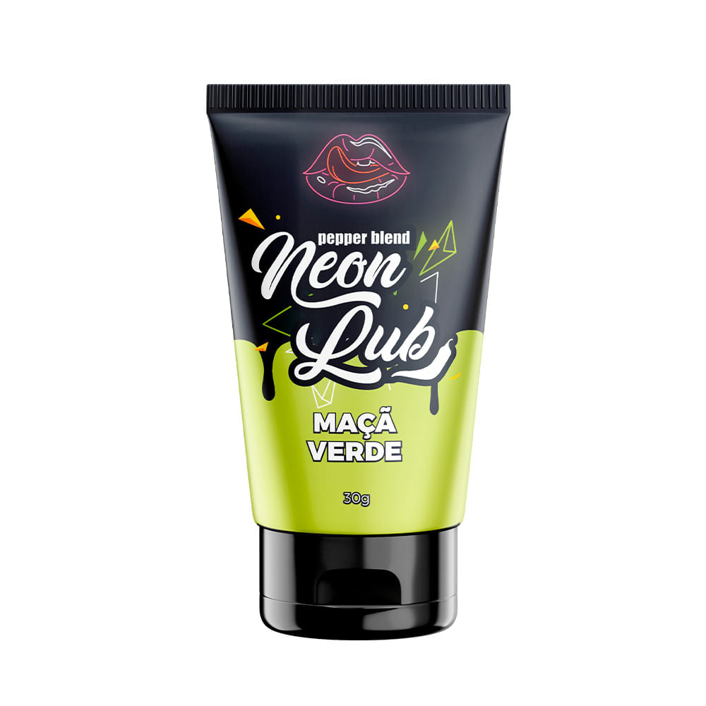 Neon Lub Gel Comestível Brilha em Luz Negra 30g Pepper Blend