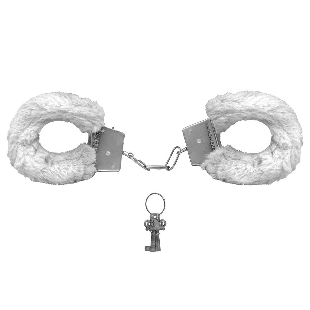 Algema de Metal Pelúcia Revestida Fur Love Cuffs Sexy Import