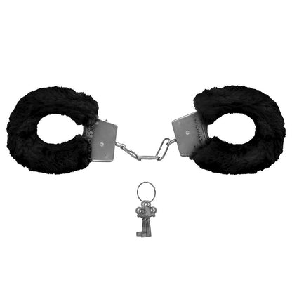 Algema de Metal Pelúcia Revestida Fur Love Cuffs Sexy Import