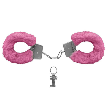 Algema de Metal Pelúcia Revestida Fur Love Cuffs Sexy Import