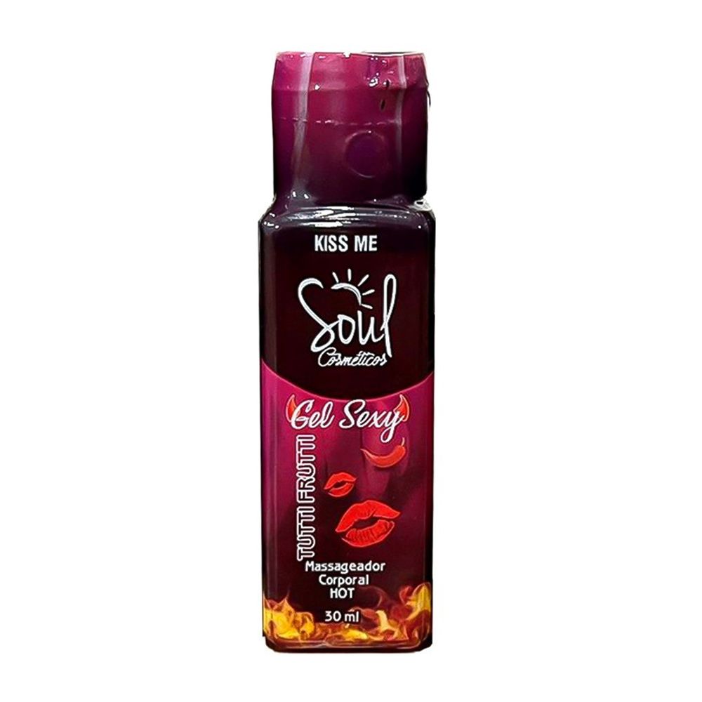 Kiss Me Hot Gel Sexy Massageador Corporal 30ml Soul Cosméticos