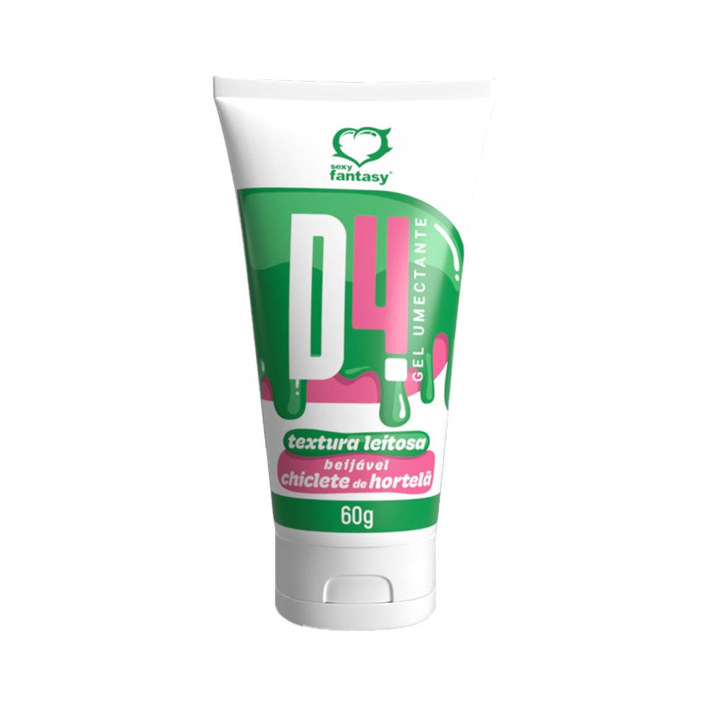 D4 Gel Umectante Beijável Com Textura Leitosa 60g Sexy Fantasy